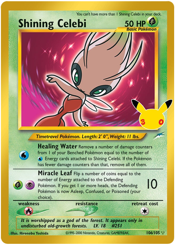 Shining Celebi - 30th Celebration - 106/105
