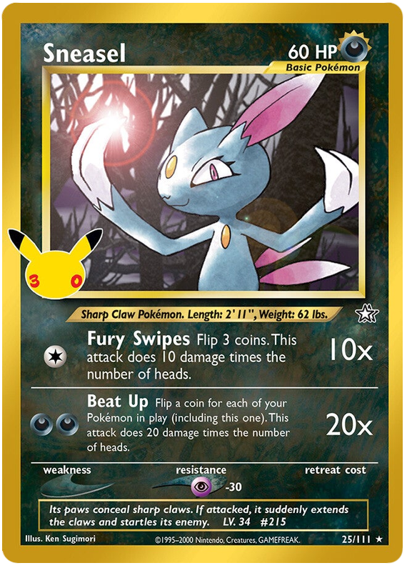 Sneasel - 30th Celebration - 25/111