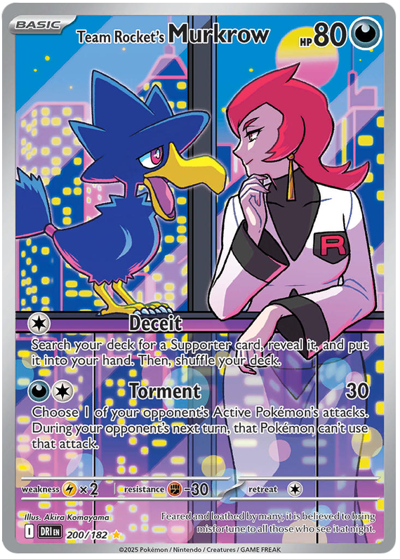 Team Rocket's Murkrow - Destined Rivals - 200/182