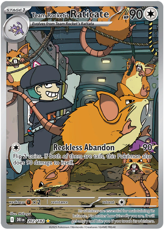 Team Rocket's Raticate - Destined Rivals - 202/182