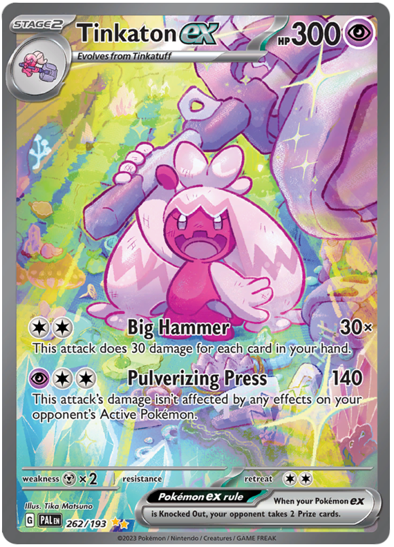 Tinkaton ex - Paldea Evolved - 262/193