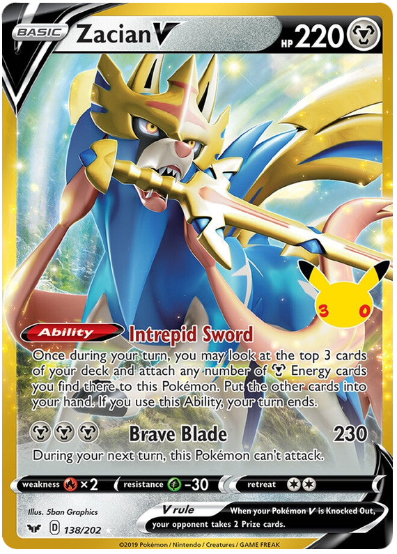 Zacian V - 30th Celebration - 132/202