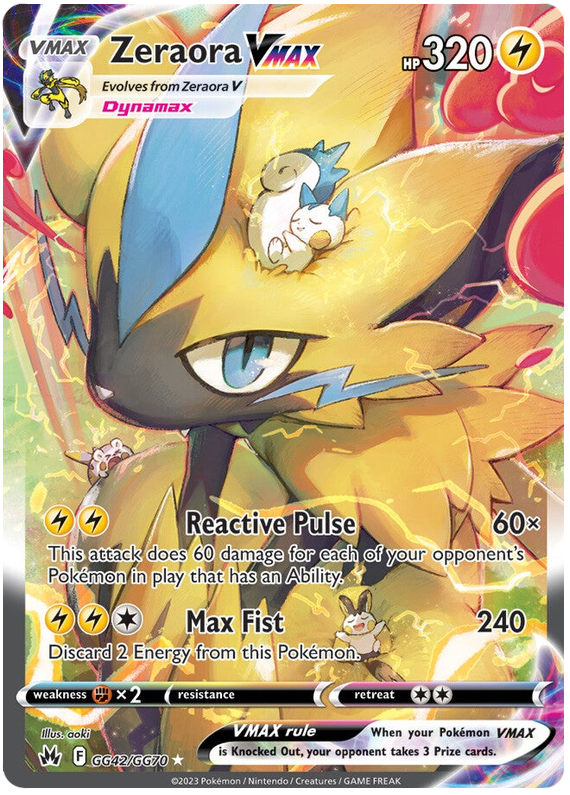 Zeraora Vmax - Zénith Indomptable - GG42/GG70