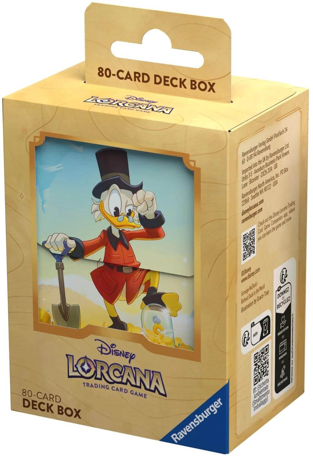Lorcana Speciale Into The Inklands Lorcana Deckbox met Dagobert Duck.
