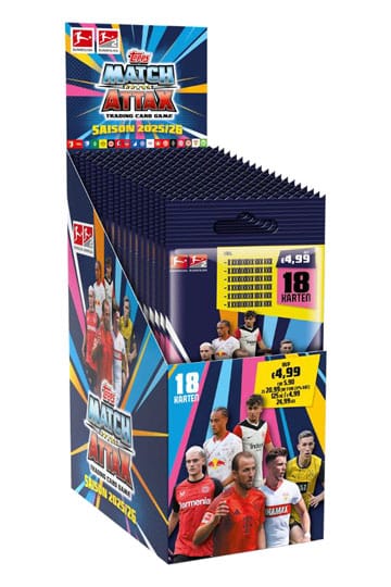 Bundesliga Match Attax Trading Cards 2025/26 Power Pack Display