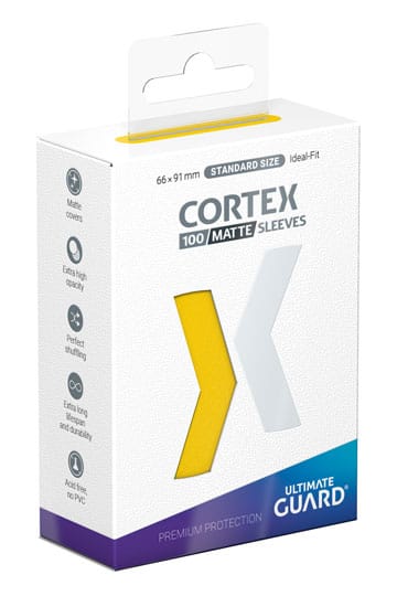 Accessoires Ultimate Guard CORTEX sleeves are a perfect choice for all TCG brain athletes! Designed for your daily use, Ultimate Guard CORTEX sleeves combine precision engineering and high-quality materials with an additional focus on value. Meant as an e