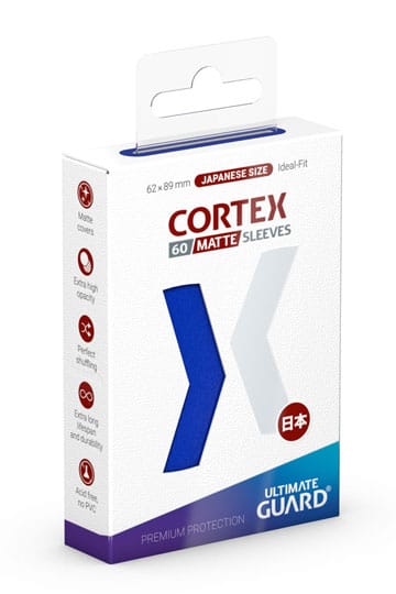 Ultimate Guard Cortex Sleeves Format Japonais Mat Bleu (60)