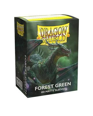 Accessoires The deep green of a thriving enchanted forest. Matte sleeves, the popular line of textured Dragon Shield sleeves with supreme handling. A perfect mix of durability and shuffle-ability. The Professor's #1 pick for trading card sleeves. The stur
