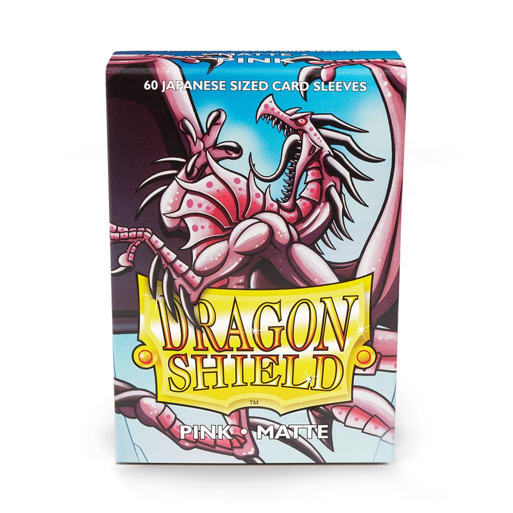 Accessoires Sleeves Dragon Shield Japanese- Pink (59x86mm.). De sleeves zijn PVC vrij en geschikt voor kaartspellen, zoals Yu-Gi-Oh! en Naruto. Een box bevat 60 sleeves en is voorzien van een printed label om je favoriete deck te labelen.
