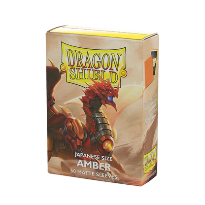 SLEEVES Dragon Shield Matte Japanese Amber (60 stuks)