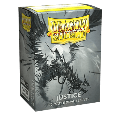 Accessoires Play a deck that glistens like silver with the metallic Dual Matte sleeves featuring Anima Gladius, The Bladed Executioner. Our Dual Matte sleeves are fully opaque and have a black interior that creates a dramatic background for your TCG cards