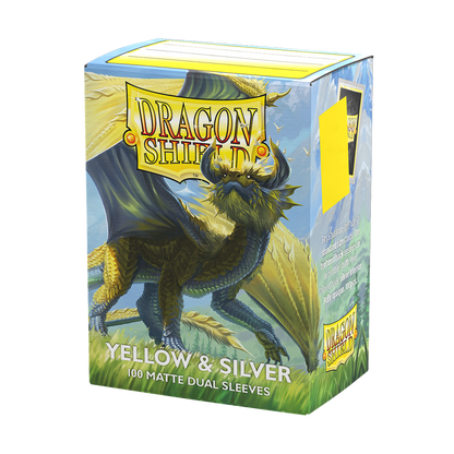 SLEEVES DS Matte Dual - Yellow & Silver (100)