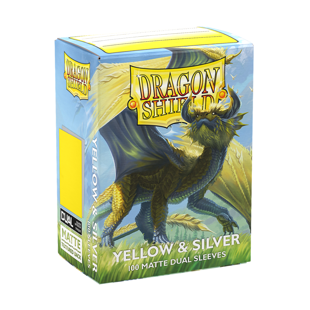 SLEEVES DS Matte Dual - Yellow & Silver (100)