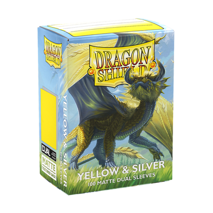 SLEEVES DS Matte Dual - Yellow & Silver (100)