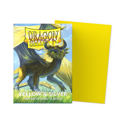 SLEEVES DS Matte Dual - Yellow & Silver (100)