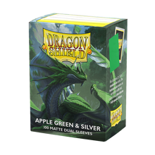 SLEEVES DS Matte Dual - Apple Green & Silver (100)