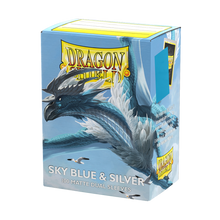 SLEEVES DS Matte Dual - Sky Blue & Silver (100)