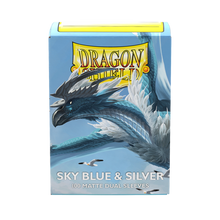 SLEEVES DS Matte Dual - Sky Blue & Silver (100)