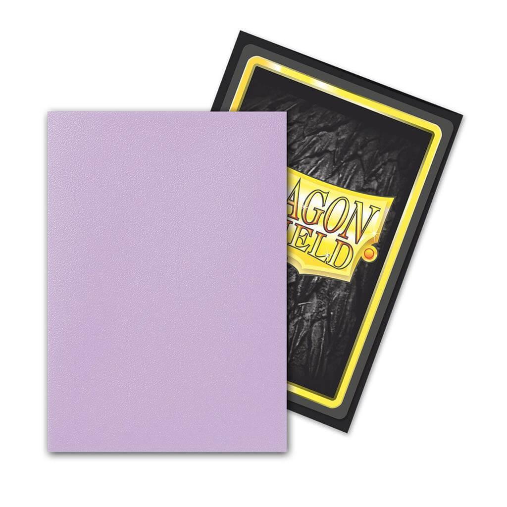 Accessoires Orchid, sweet and uplifting: Japanese size Dragon Shield Dual Matte sleeves. Clear front and a textured matte back. Fully opaque sleeves with a black interior, an elegant backdrop for black bordered cards.Comes in a box with 60 sleeves. The St