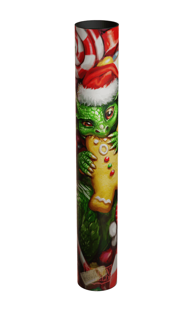 Lorcana Embrace the season's cheer with the silky smooth playmat featuring the 2024 Dragon Shield Christmas dragons. Enjoy the completely new, silky smooth surface texture. Together with the non-slip, rubber bottom and premium stitched-edge, this Dragon S