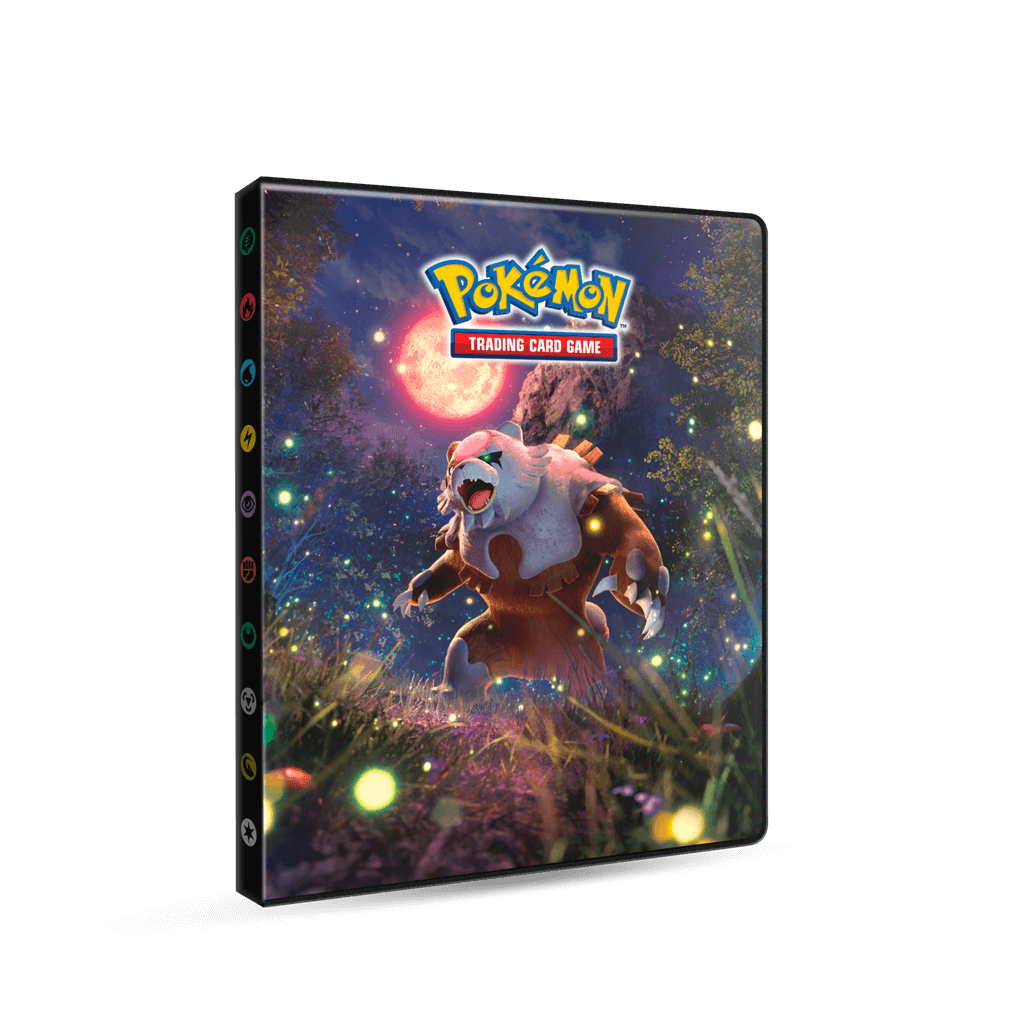 Pokémon 4-Pocket Portfolios for Pokemon feature a vibrant, full-art cover. Each portfolio stores and protects up to 40 standard size cards single-loaded and 80 cards double-loaded in archival-safe polypropylene pages. There are also pages in the center of