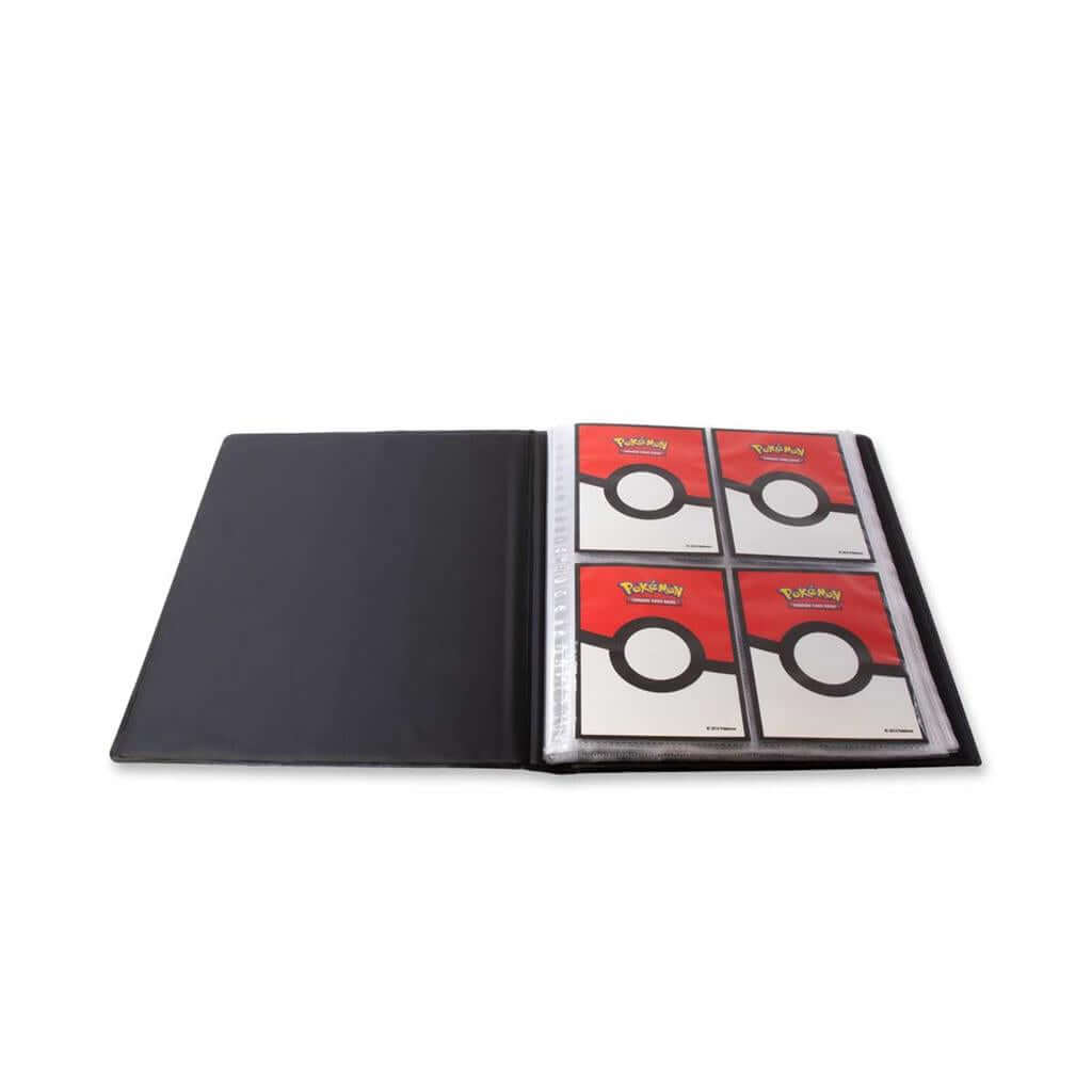 Pokémon 4-Pocket Portfolios for Pokémon feature a vibrant, full-art cover. Each portfolio stores and protects up to 40 standard size cards single-loaded and 80 cards double-loaded in archival-safe polypropylene pages. There are also pages in the center of