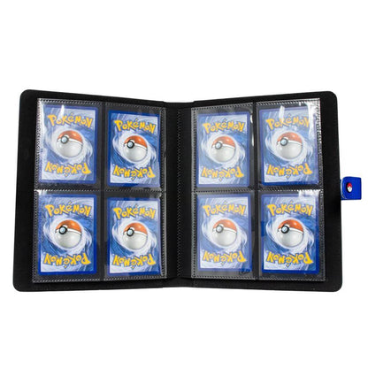 Pokémon The Premium Snap Binder for Pokémon is the ideal accessory for trading card collectors of every age! Each binder features a blue padded leatherette cover with a rubber Pokémon logo emblem, and can be securely closed with the enamel Pokéball snap o
