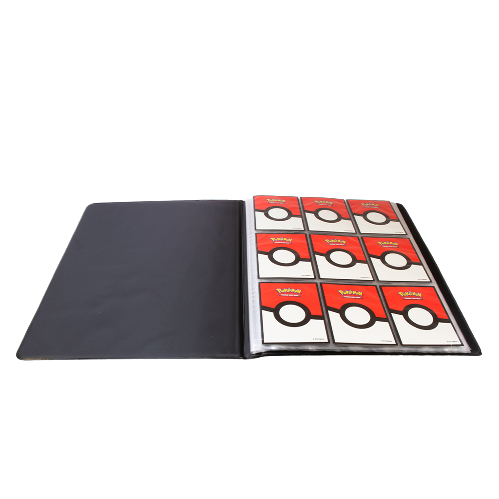Pokémon 9-Pocket Portfolios for Pokémon feature a vibrant, full-art cover of Pikachu. Each portfolio stores and protects up to 180 standard size cards double-loaded in archival-safe polypropylene pages. Made in California, U.S.A.