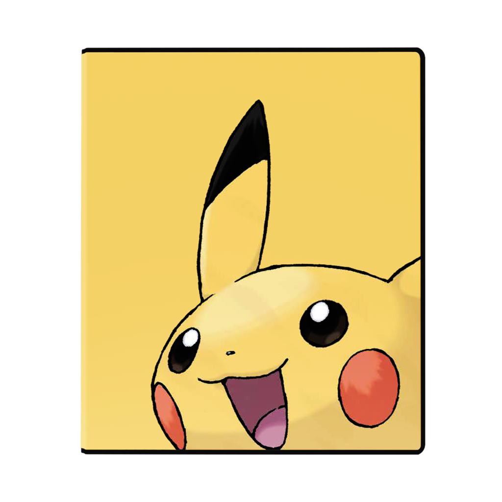 Pokémon 2” Albums for Pokémon feature a vibrant, full-art cover of Pikachu. Equipped with 2-inch thick D-rings, this 3-ring album is perfect for large collections of pages or organizing school work. Made in California, U.S.A. (pages sold separately)