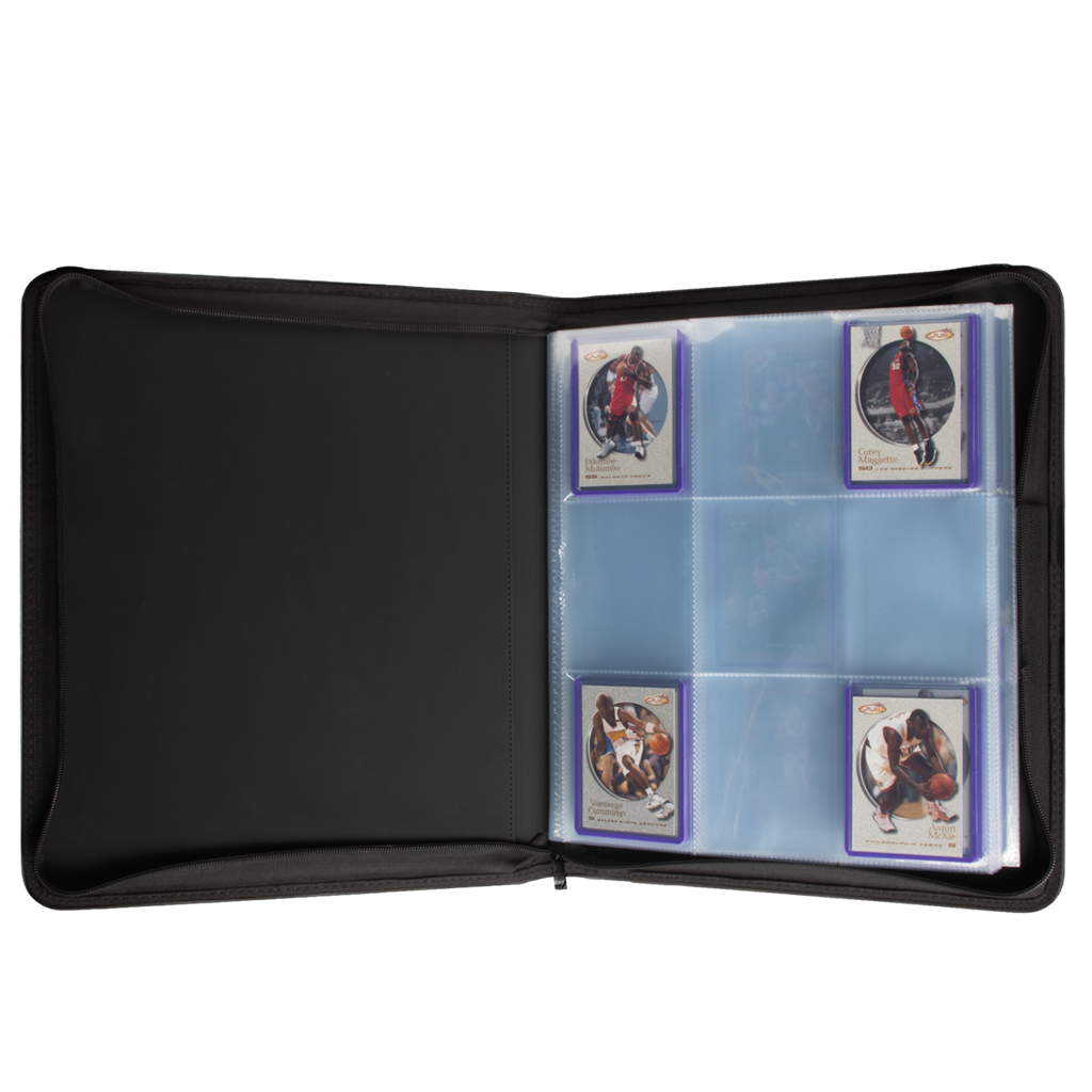 Accessoires PRO-BINDER Zippered 9-Pocket PremiumThe 9-Pocket Zippered Premium PRO-Binder® is designed for collecting and organizing your favorite trading cards. Each binder features a padded textured cover with a zipper closure and pull tab. After unzippi