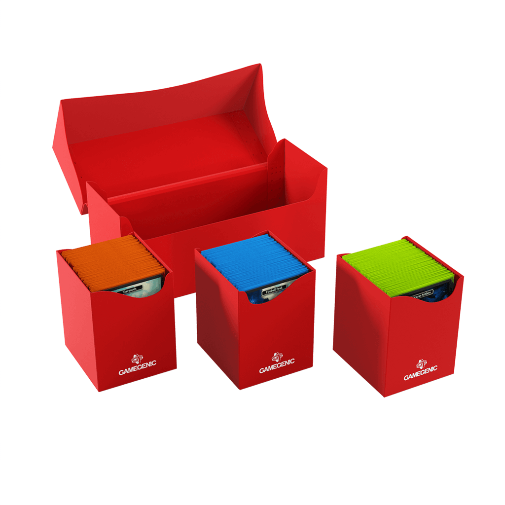 Accessoires Opbergbox die geschikt is voor vier complete kaartendecks of tot maximaal 300 kaarten met dubbele sleeves.