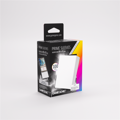 GameGenic SLEEVES Pack Prime Blanc 66x91mm (100 pièces)