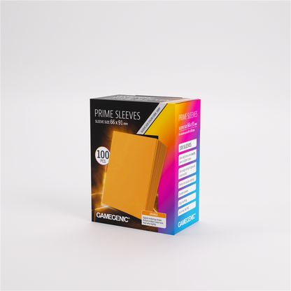 GameGenic SLEEVES Pack Prime Orange 66x91mm (100 stuks)