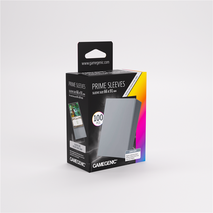 GameGenic SLEEVES Pack Prime Dark Grey 66x91mm (100 sleeves)