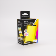 GameGenic SLEEVES Lot Matte Prime Jaune 66x91mm (100 pièces)