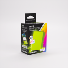 GameGenic SLEEVES Pack Matte Prime Lime 66x91mm (100 unités)