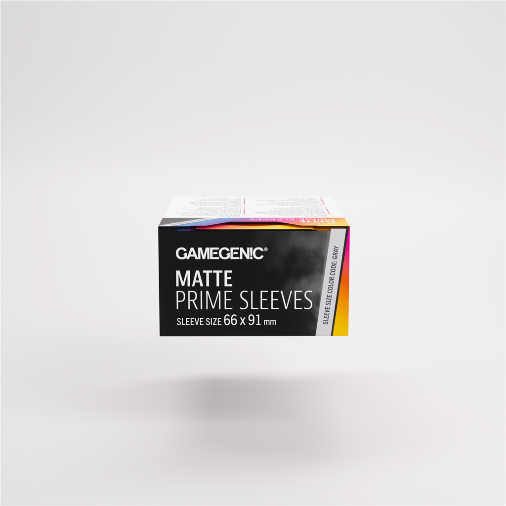 GameGenic SLEEVES Pack Matte Prime Dark Gray 66x91mm (100 pieces)