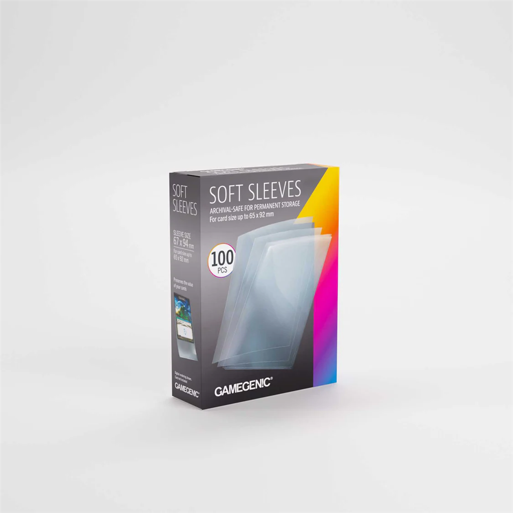 GameGenic SLEEVES Soft Sleeves Lot 67x94 (100 pièces)
