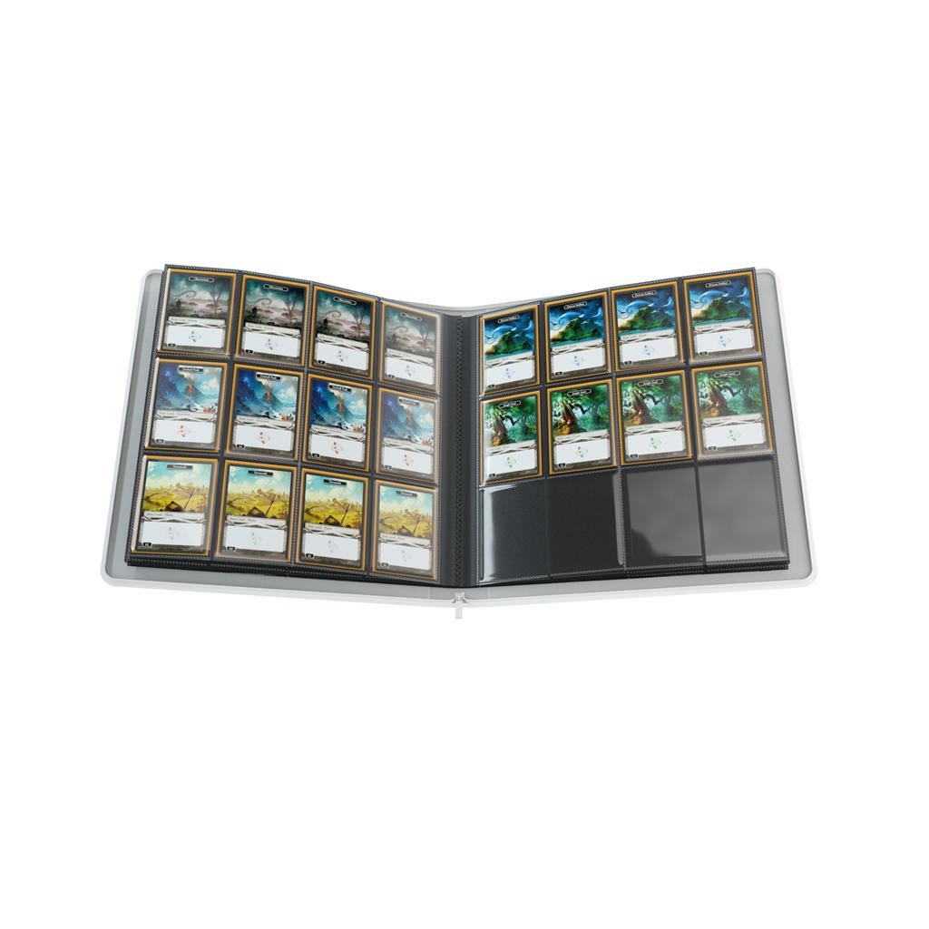 Accessoires Dit witte Zip-Up album is met een rits te openen en sluiten en is voorzien van 20 sideloading 24-Pocket pagina's voor een totale capaciteit van 480 kaarten (zelfs met dubbele sleeves).