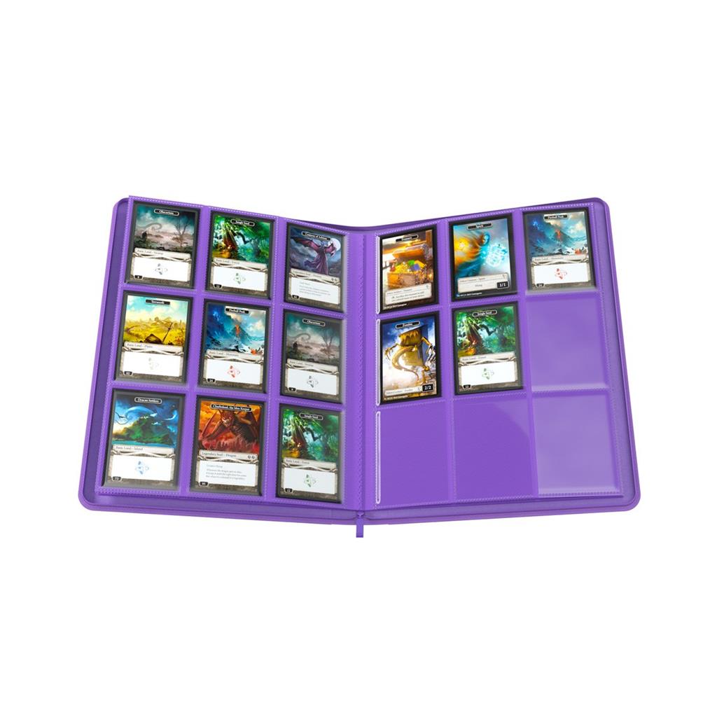 GameGenic PORTFOLIO Zip-Up Album 18-Pocket Purple