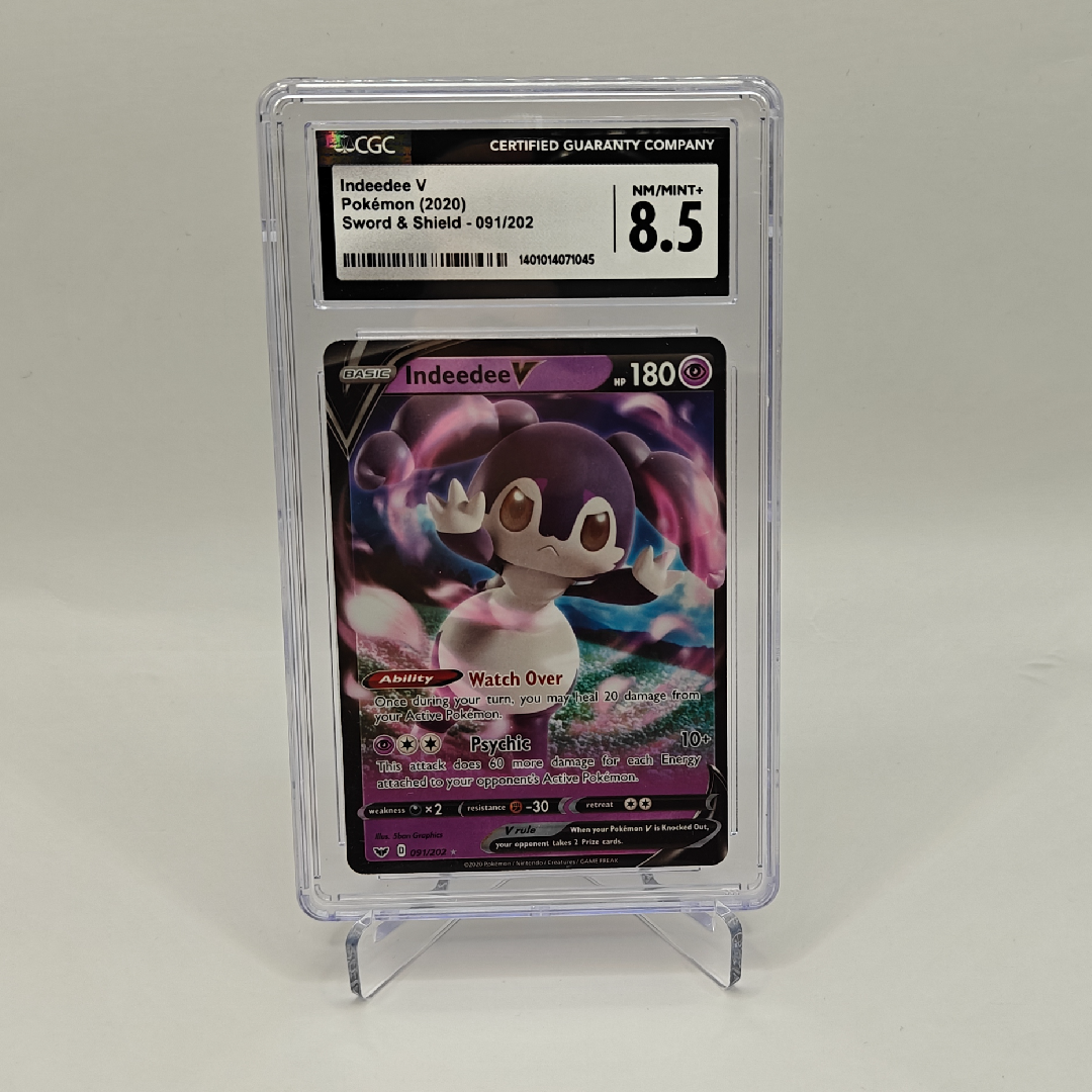 Indeedee V - Sword & Shield - 091/202 - CGC 8.5