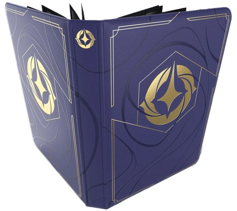Lorcana eze premium 9 pocket binder van UltraPro voor Lorcana in stijlvolle lederlook! Ruimte voor maximaal 252 kaarten. Ritssluiting voor veilige opslag. Hoogwaardig design met goudkleurig Disney Lorcana-logo. Een passende binder om uw collectie weer te