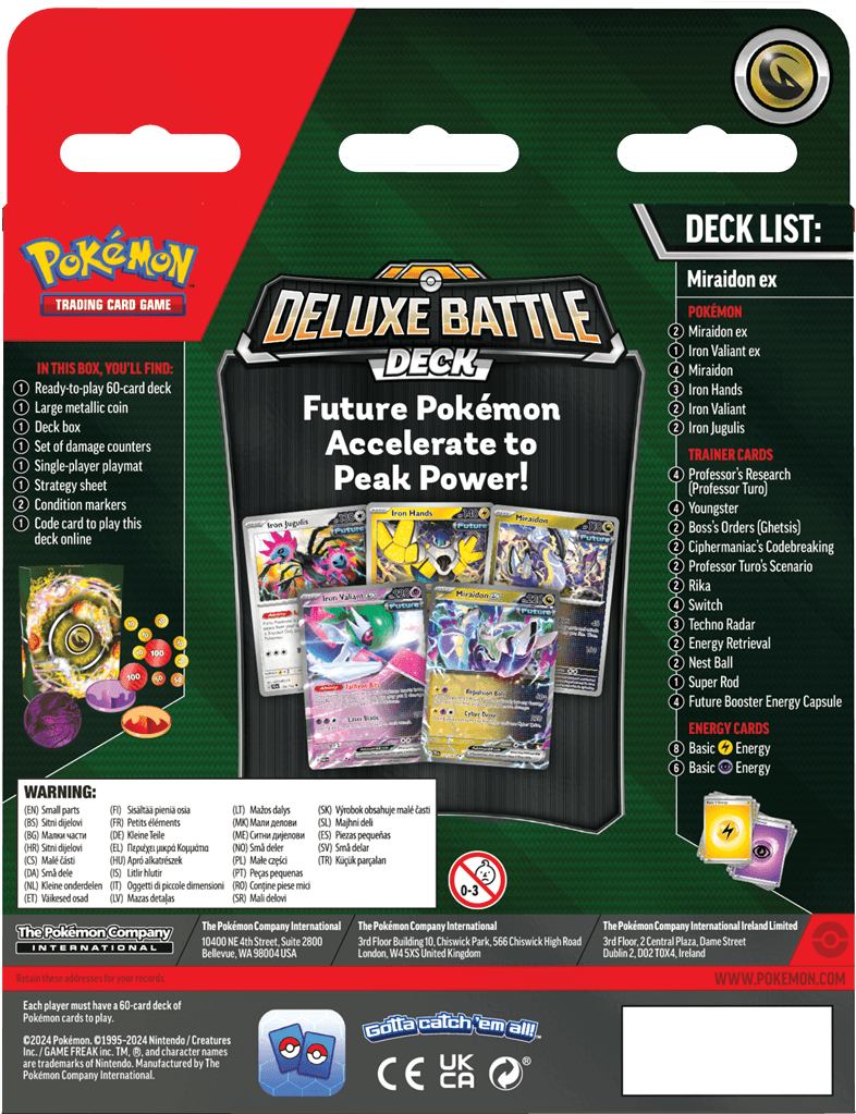 Pokémon Een luxe uitdaging voor je tegenstander!De nieuwe Pokémon TCG: Deluxe Battle Decks zijn een stap omhoog voor spelers die klaar zijn voor een uitdaging, met geavanceerdere strategieën en extra power kaarten. Elk deck van 60 kaarten bevat 3 foil kaa
