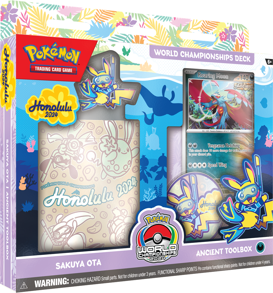 Pokémon Maak je klaar voor de strijd met de nieuwste Pokémon TCG World Champions Deck! Deze decks zijn replica's van decks die zijn gebruikt tijdens de Pokémon TCG Worlds 2024 in Hawaii. Elke Pokémon TCG World Champions Deck (WCS 2024) bevat: Deck bestaan