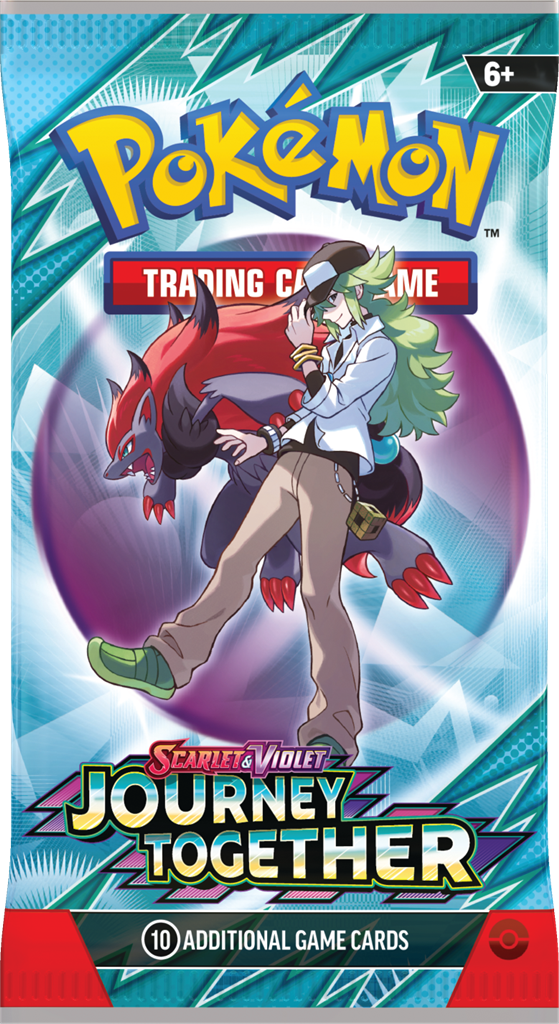 Pokémon Pokémon TCG SV09 - Journey Together!Met diep vertrouwen en vastberaden begeleiding helpen Trainers het beste in hun Pokémon naar boven te halen.De band die ze delen, stelt hen in staat als één te handelen in gevechten terwijl ze hun krachten tot h