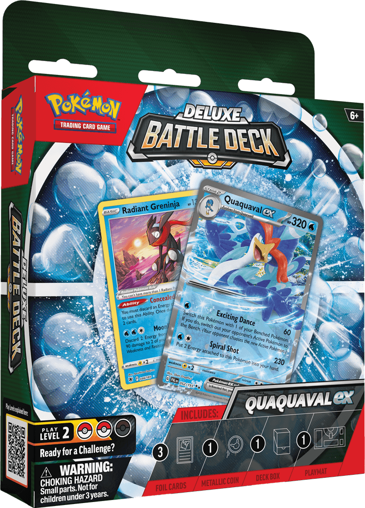 Pokémon Stap in de wereld van intense Pokémon-gevechten met het Pokemon Deluxe Battle Deck! Dit krachtige deck is ontworpen om trainers van elk niveau de ultieme vechtervaring te bieden en hen te helpen hun strategieën naar een hoger niveau te tillen.Het