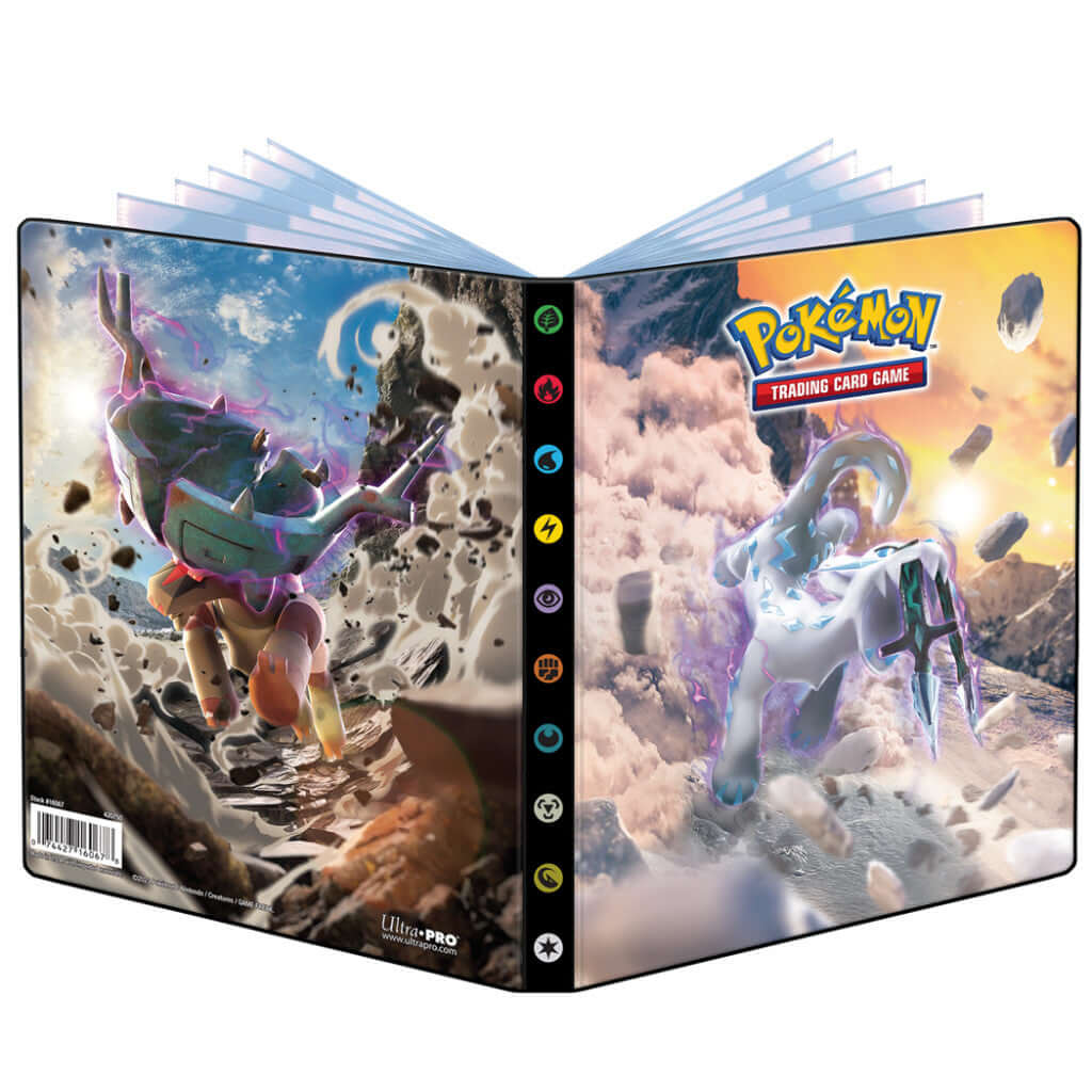 Pokémon De portfolio biedt ruimte en bescherming voor maximaal 40 kaarten enkelzijdig, of 80 kaarten wanneer beide kanten van de pockets gebruikt worden. Er zijn ook pagina's in het midden van de portfolio voor maximaal 4 extra grote Pokémon-kaarten. Offi