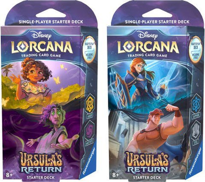 Lorcana Er heeft zich een storm ontwikkeld in het magische rijk Lorcana. Een krachtige Ursula-glinstering, losgelaten door de Grote Illuminaris, is eindelijk klaar om plannen in gang te zetten. Hoe ver zal de zeeheks gaan om macht te verwerven over heel L