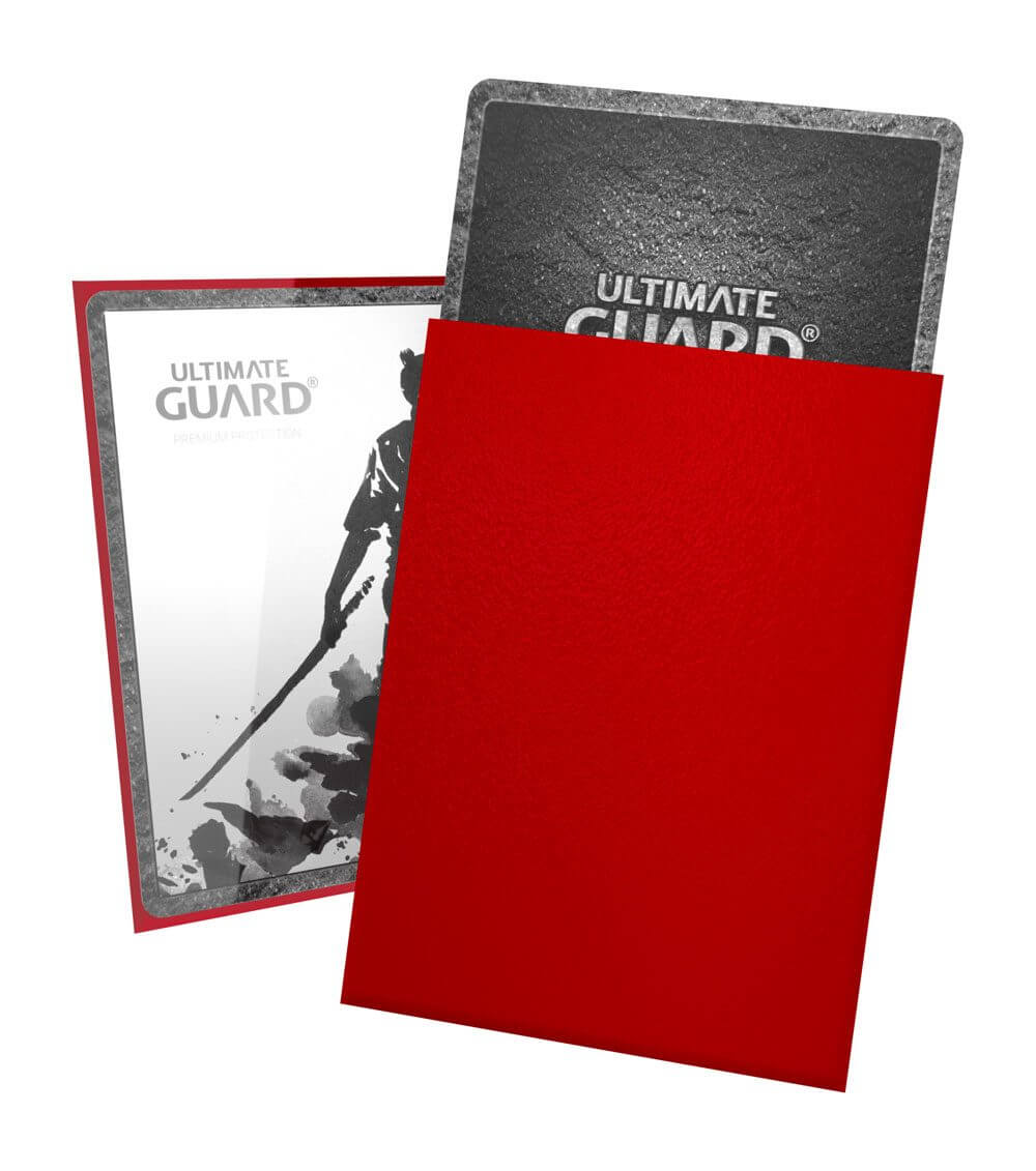 Accessoires Protect your cards like a Samurai with Ultimate Guard's Katana sleeves! Honoring the tradition of great Japanese craftmanship, these precision-made, top-of-the-line sleeves are fully opaque, extremely durable and will meet the highest standard