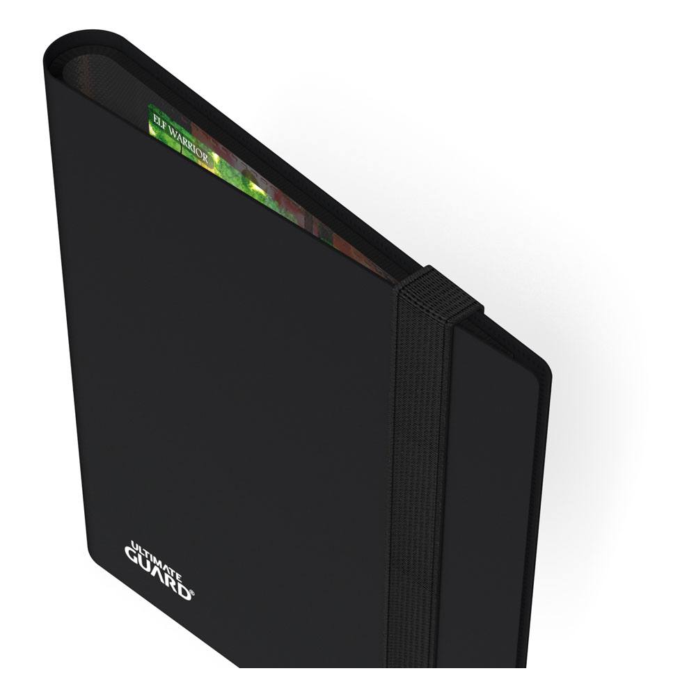 Accessoires High quality Portfolio with flexible, durable cover and 20 integrated 8-pocket-pages for all standard and Japanese sized gaming cards. Designed for 160 double-sleeved cards* Playset binder Durable and flexible cover Elastic strap fastener Side